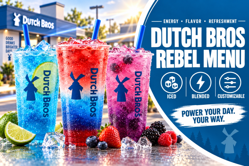 Dutch Bros Rebel Menu